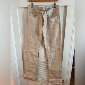 Gustin Linen Straight button fly Light cream Pants size 32